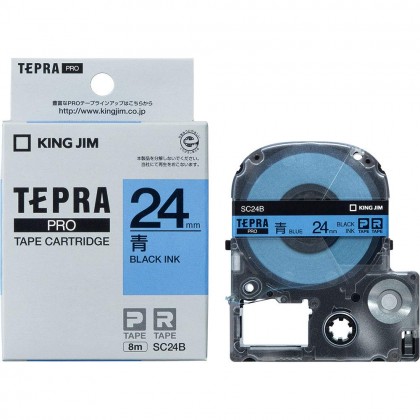 King Jim STY24KM Tepra PRO Tape Cartridge, Transparent Label